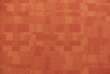Texture carpet covering, red with a squares shapes