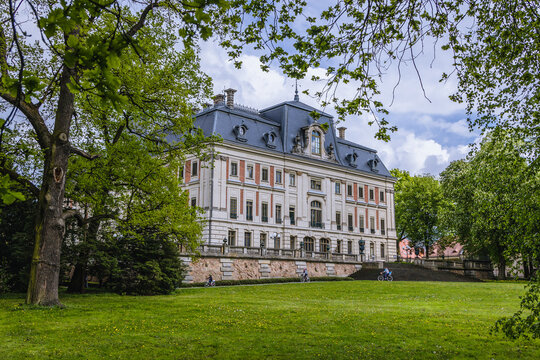 Exterior of castle in Pszczyna city, Poland