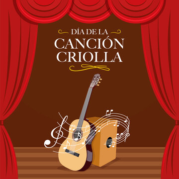 Ilustraci&oacute;n por el D&iacute;a de la Canci&oacute;n Criolla