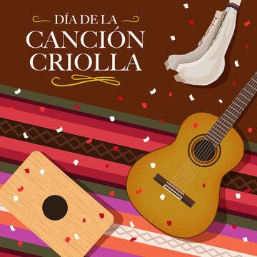 Ilustraci&oacute;n por el D&iacute;a de la Canci&oacute;n Criolla