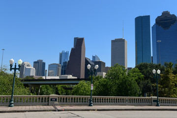 Downtown Houston from Sabine Park