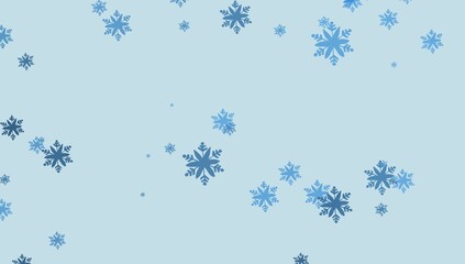 Winter Snowflake Background Christmas Snowflake Background, Light Blue Background with Snowflakes, New Year, Winter Holidays