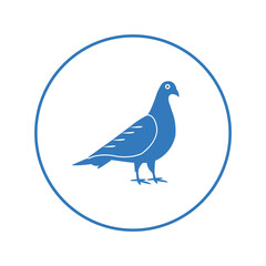 Animals bird pigeons pets icon | Circle version icon |