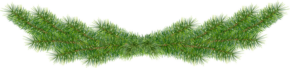 Traditional decor Christmas tree garland