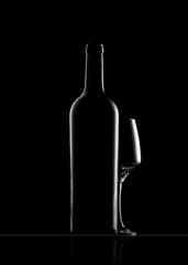 wine bottle product shot