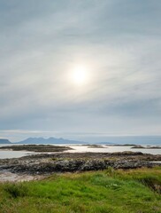 Summer sunset at Camusdurach beach,West Highland coast of Scotland,