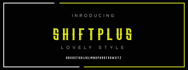  Sports minimal tech font letter set. Luxury vector typeface for company. Modern gaming fonts logo design.