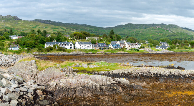 Arisaig village,and Morroch beach,Lochaber, Inverness-shire,Scotland,UK.