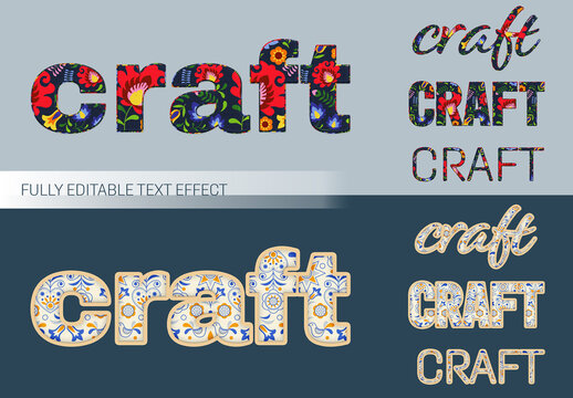 Heritage Craft Text Effect