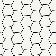 Paint brush hexagons. Hand drawn honeycombs background. Hexahedrons wallpaper. Hives motif. Geometric backdrop. Ethnic digital paper. Web designing. Textile print. Seamless pattern.