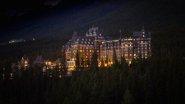 Banff Springs Hotel at Night