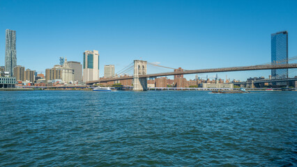 East River and Brooklyn Bridge