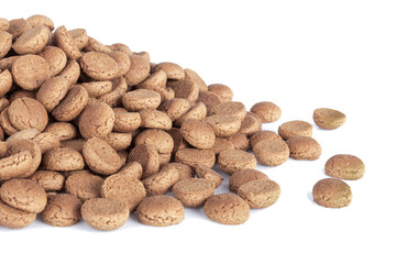 Pile of ginger nuts. Typical Dutch candy for Sinterklaas event in december