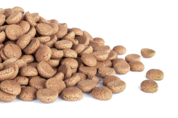 Pile of ginger nuts. Typical Dutch candy for Sinterklaas event in december