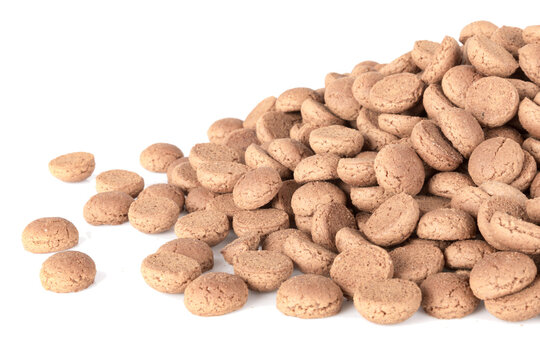 Pile of ginger nuts. Dutch candy for Sinterklaas event in december