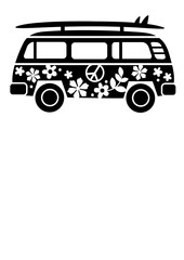 Hippie bus clipart. Peace love trip life