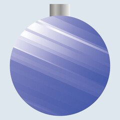 Merry Christmas universal template. Greeting Card and invitation decorated with  christmas ball. Vector illustration. 