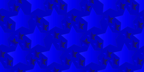 Dark blue abstract background with stars. Seamless pattern for wallpaper, textile, wrapping and banners.