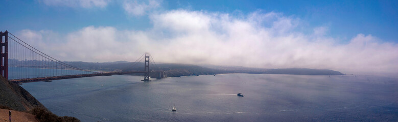 Golden Gate Bridge San Francisco Bay Panoramic 