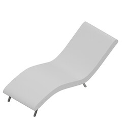 3d rendering illustration of a wave sofa