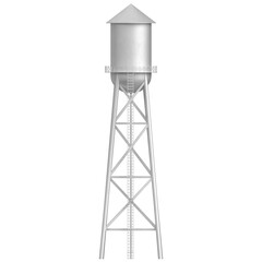 3d rendering illustration of a water tower