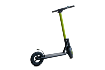 Kick city rider bike, urban electric scooter isolated on white b
