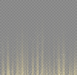 Garland light gold glitter hanging vertical lines