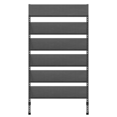 3d rendering illustration of a warehouse shelf