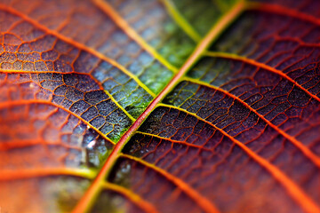

Autumn texture closeup of leaf & leaves, beautiful abtract organic natural photos lo fi and soft focus , short depth of field