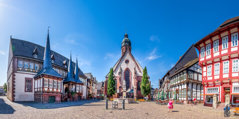 Kirche und Rathaus, Einbeck, Niedersachsen, Deutschland 