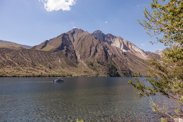 lake and mountains