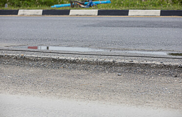 Asphalt roads are being repaired for the safety of road users.