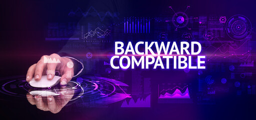 hand holding wireless peripheral, modern technology concept