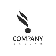 Pen Logo, Business, Education, And Law firm Company Symbol