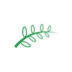 Obraz premium Logos of green Tree leaf ecology nature element vector