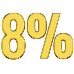 Eight percent gold number
