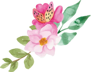 Simple Flower Watercolor