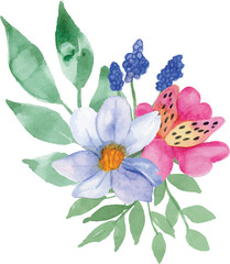 Simple Flower Watercolor