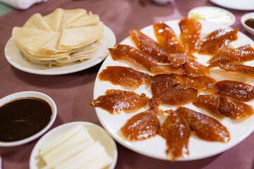 Peking duck asian chinese food