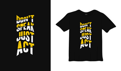 inspirational typography t-shirt design template