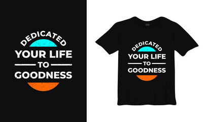 inspirational typography t-shirt design template