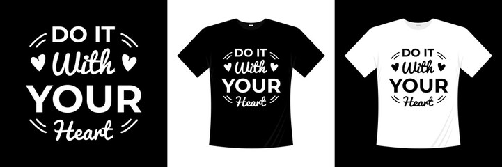 inspirational typography t-shirt design template