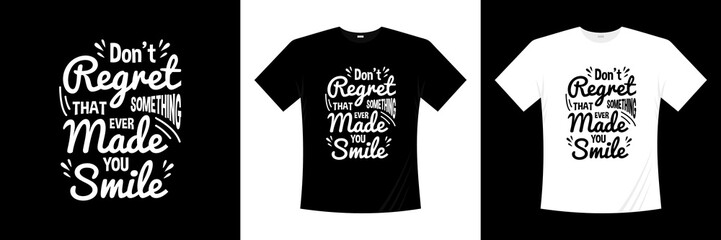 inspirational typography t-shirt design template
