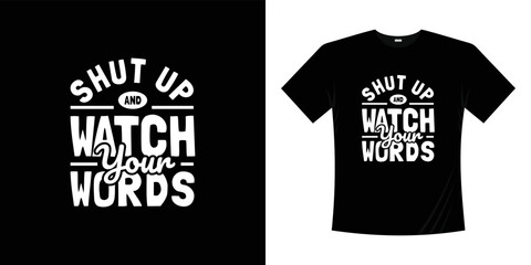 motivational typography t-shirt design template