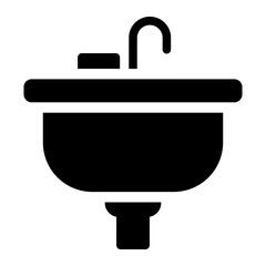 sink glyph icon