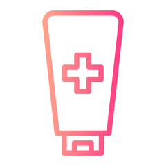 Obraz premium tube gradient icon