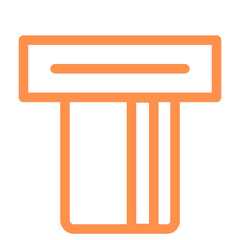 card banking atm outline icon