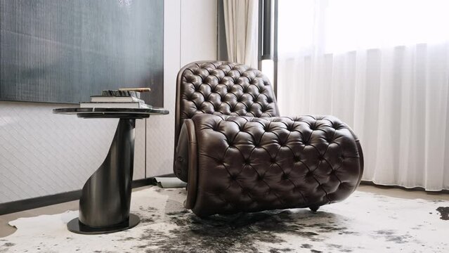 comfortable chair in modern room