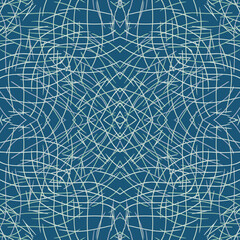 Seamless fractal pattern in vector format for printed fabrics or any other purposes. Every object is grouped base on color so the pattern is editable, tileable and easy to use.