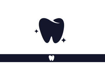 a tooth simple logo modern design